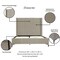 Manhattan Comfort Promenade Queen-Size Bed in Rustic Taupe BD010-QN-RT - alternate 5